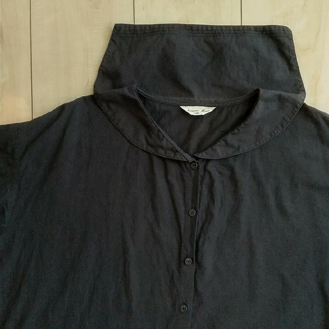 SM2(サマンサモスモス)のSamansaMos2 裾スカラップブラウス ブラック レディースのトップス(シャツ/ブラウス(半袖/袖なし))の商品写真