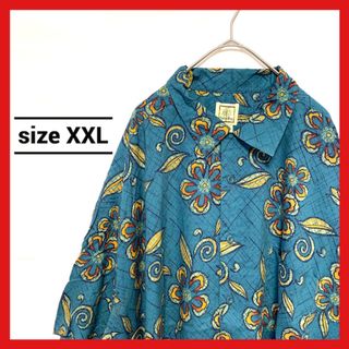 90s 古着 ノーブランド 半袖シャツ アロハシャツ オーバーサイズ XXL(シャツ)