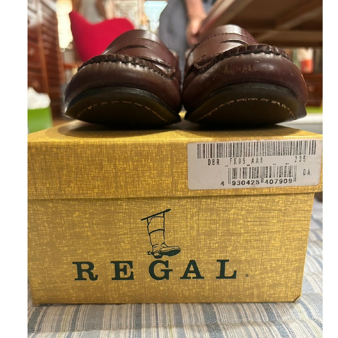 ぐっちのシューズ【REGAL TAILORED】リーガル　ローファー　ブラウン　23.5