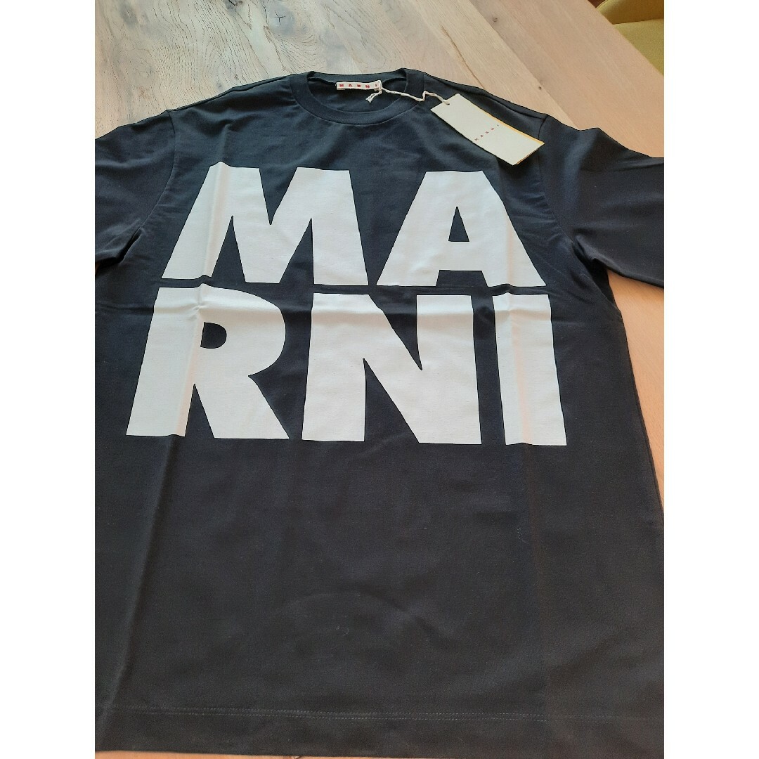 ⭐新品/大人気　MARNI  ビッグロゴ Tシャツ　ブラック 14Y/Mサイズ