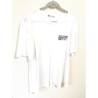 ザラ(ZARA)の【美品】ZARA 白Tシャツ(Tシャツ(半袖/袖なし))