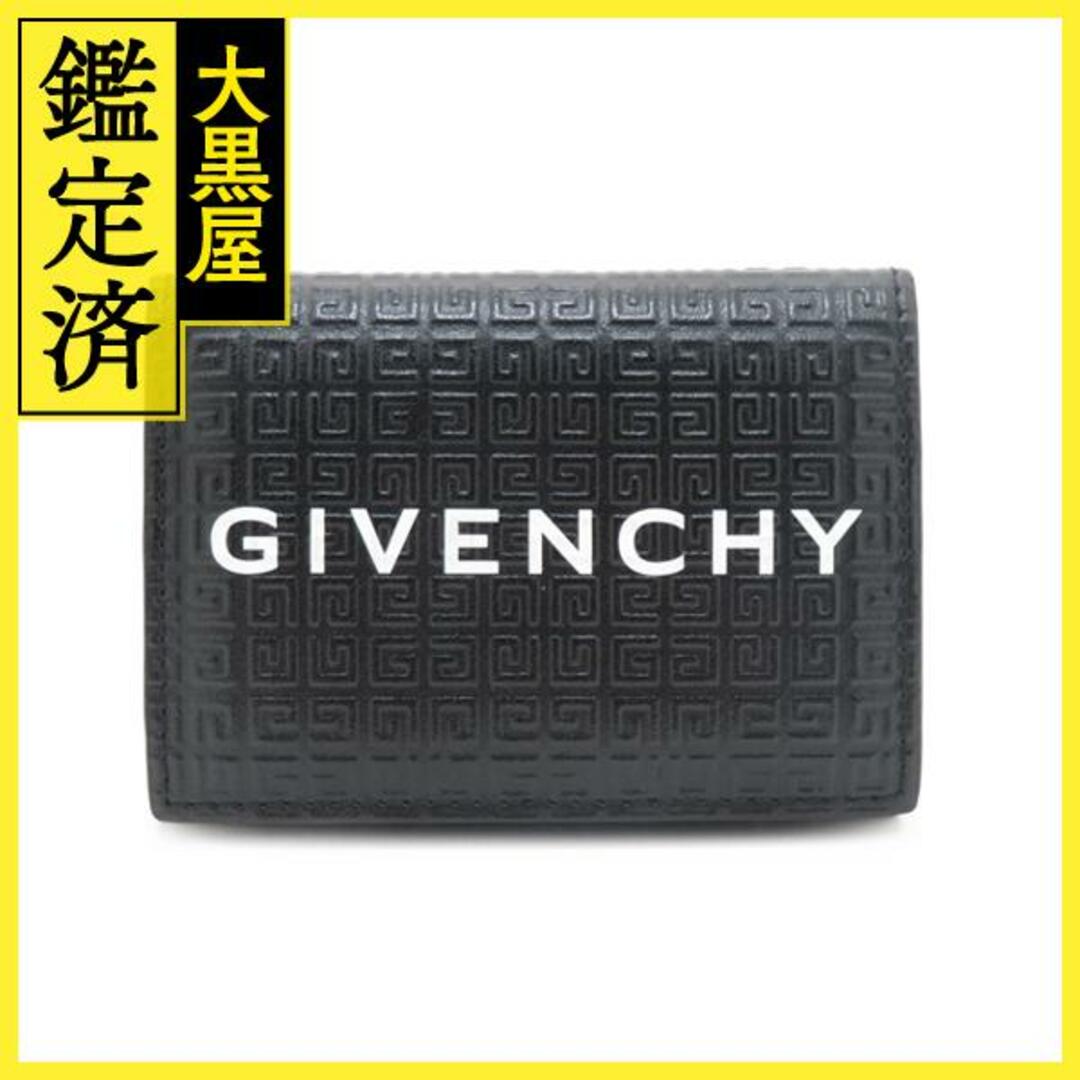 GIVENCHY　４ｇ　コンパクトウォレット　ブラック　カーフ　【437】