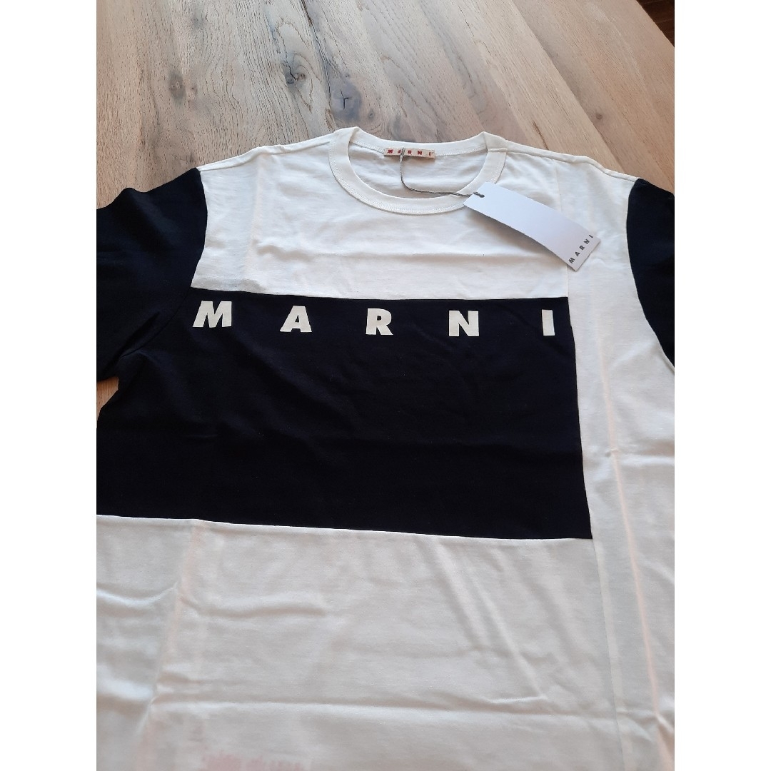 ⭐新品/大人気　MARNI バイカラーTシャツ　白×黒 14Y/M～Lサイズ