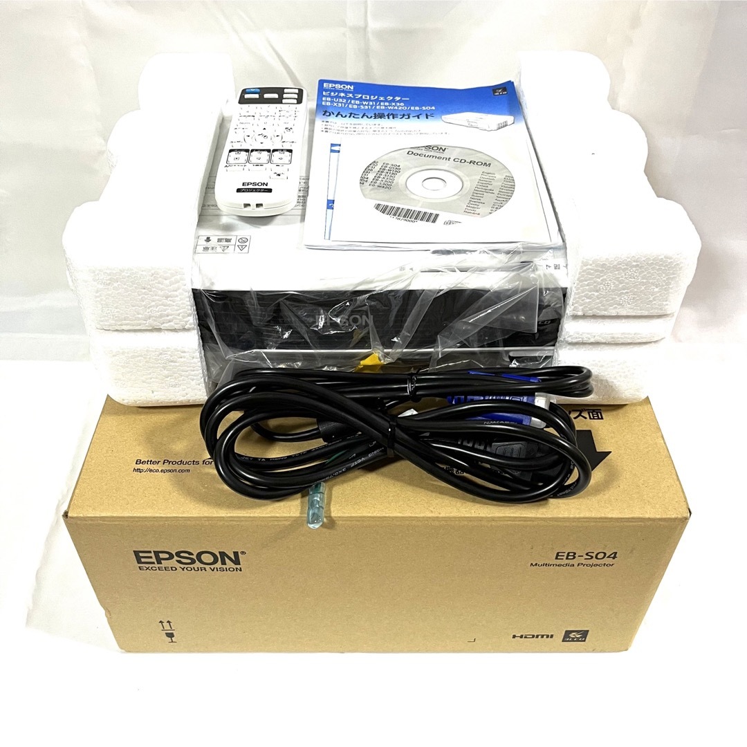 付属品多数】EPSON エプソン ビジネスプロジェクター EB-S04 www