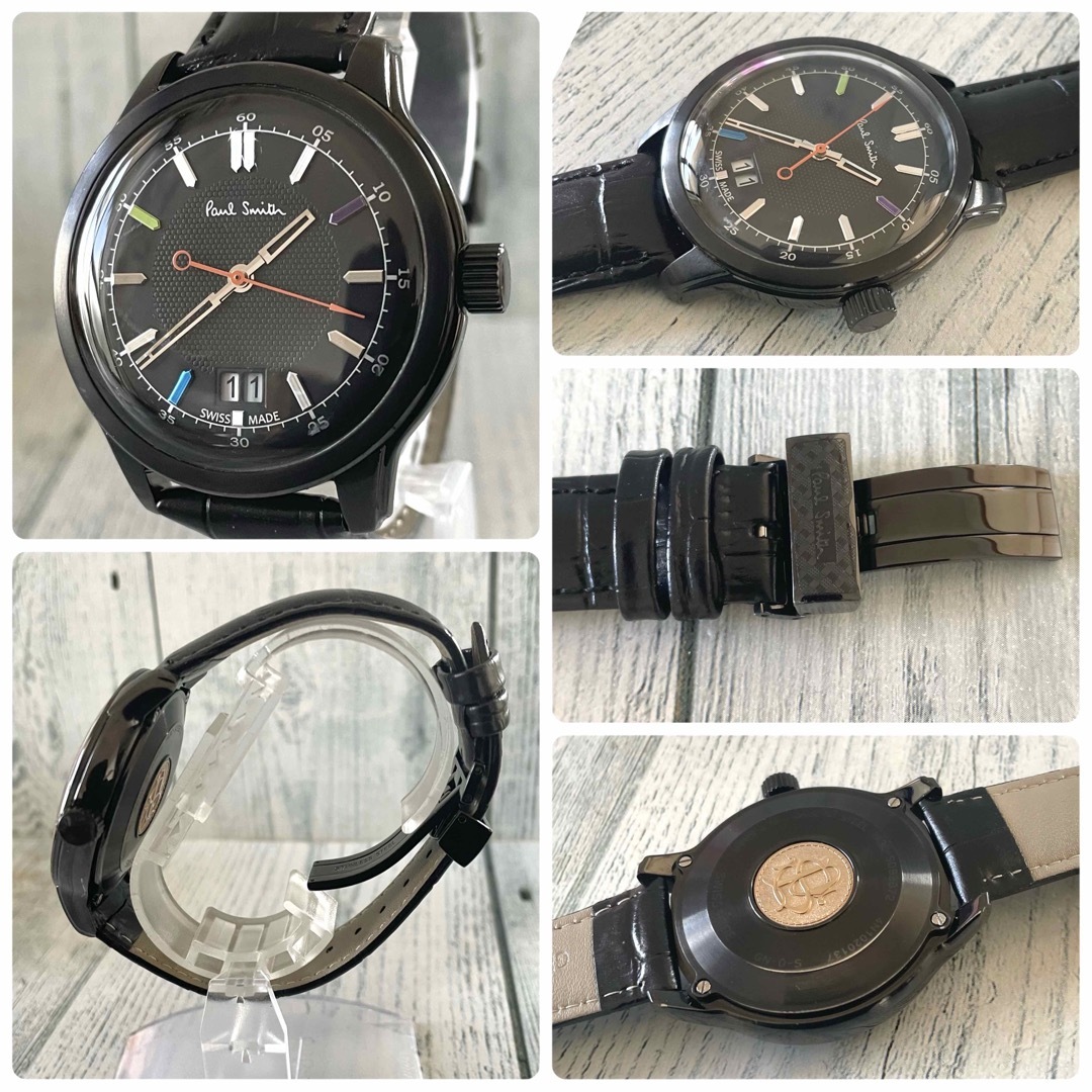 Paul Smith(ポールスミス)の【美品】Paul Smith ポールスミス 腕時計 ケンブリッジ デイト 黒 メンズの時計(腕時計(アナログ))の商品写真