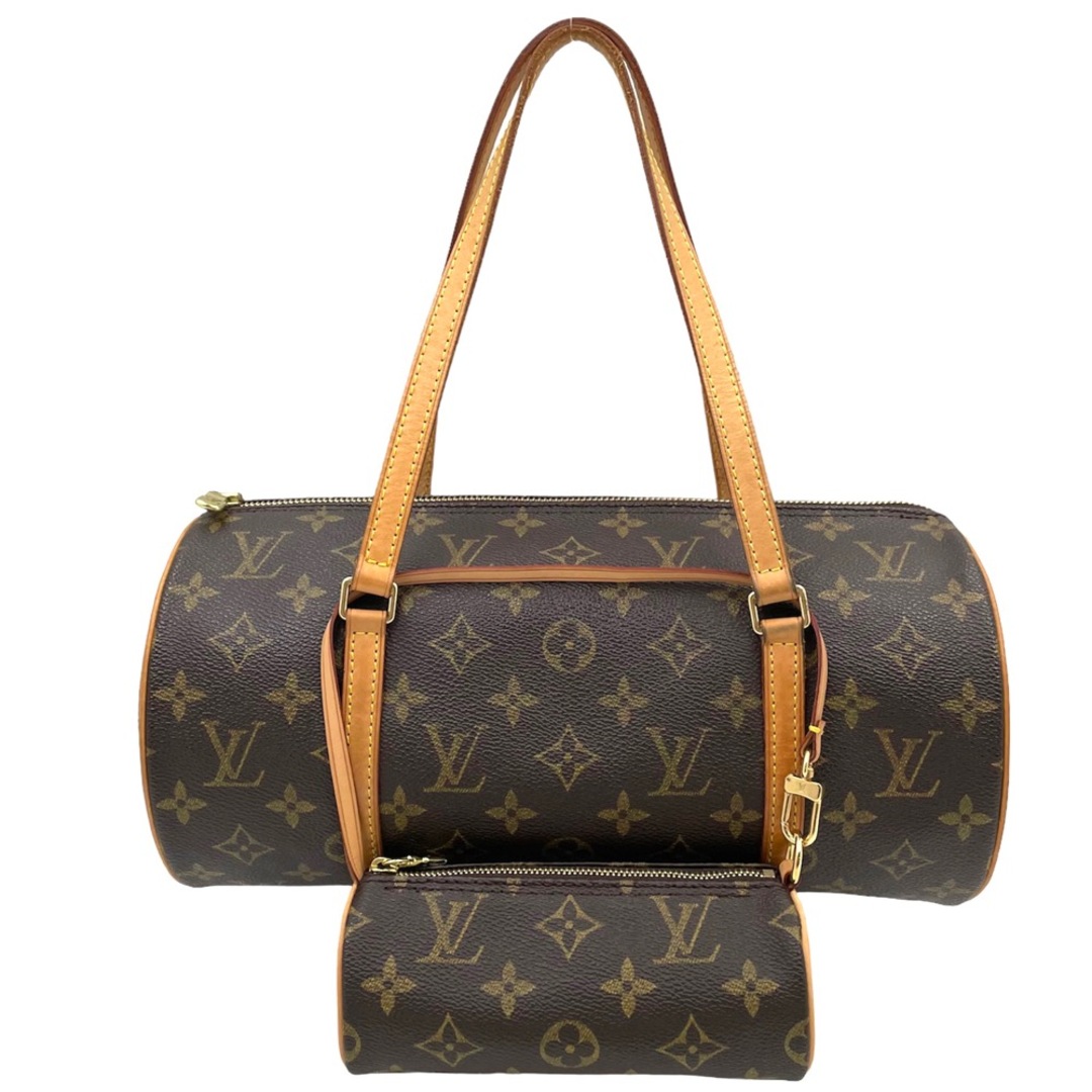 LOUIS VUITTON ルイヴィトン ハンドバッグ モノグラム パピヨン30 Papillon30 GM 旧型 ポーチ付き ブラウン 茶 鞄 かばん M51385    ゴールド金具 レディース 定番【品】