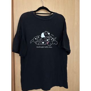 ジーユー(GU)の黒　ティシャツ(Tシャツ(半袖/袖なし))