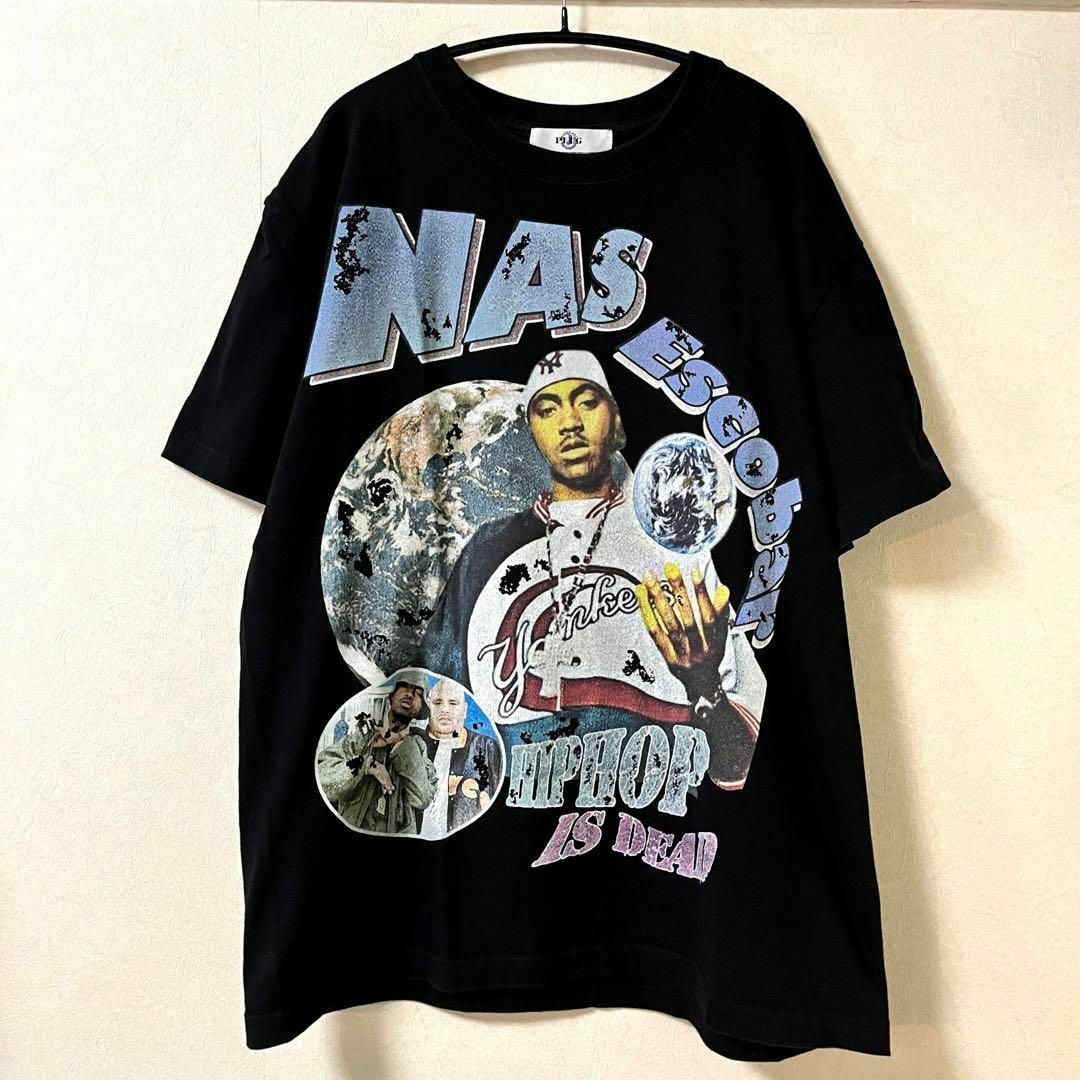 ★希少★PLUG NAS HIPHOP IS DEAD 両面プリント Tシャツ