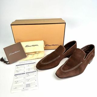 サントーニ(Santoni)の元箱 25.5cm SANTONI サントーニ スエード ローファー ブラウン(ドレス/ビジネス)