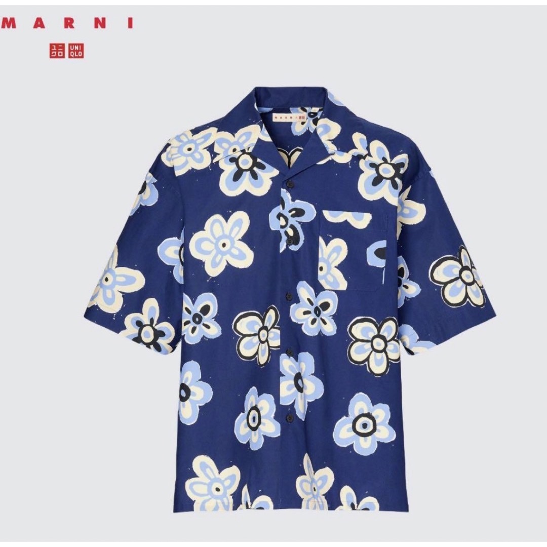 UNIQLO(ユニクロ)のUNIQLO MARNI オープンカラーシャツ Mサイズ メンズのトップス(シャツ)の商品写真