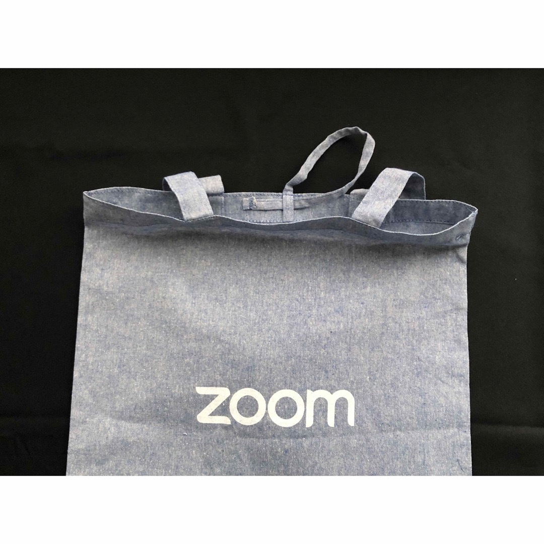 Zoom(ズーム)の【新品未使用・非売品】zoomロゴ入Tシャツ（男女兼用）・エコバッグ・団扇セット レディースのトップス(Tシャツ(半袖/袖なし))の商品写真