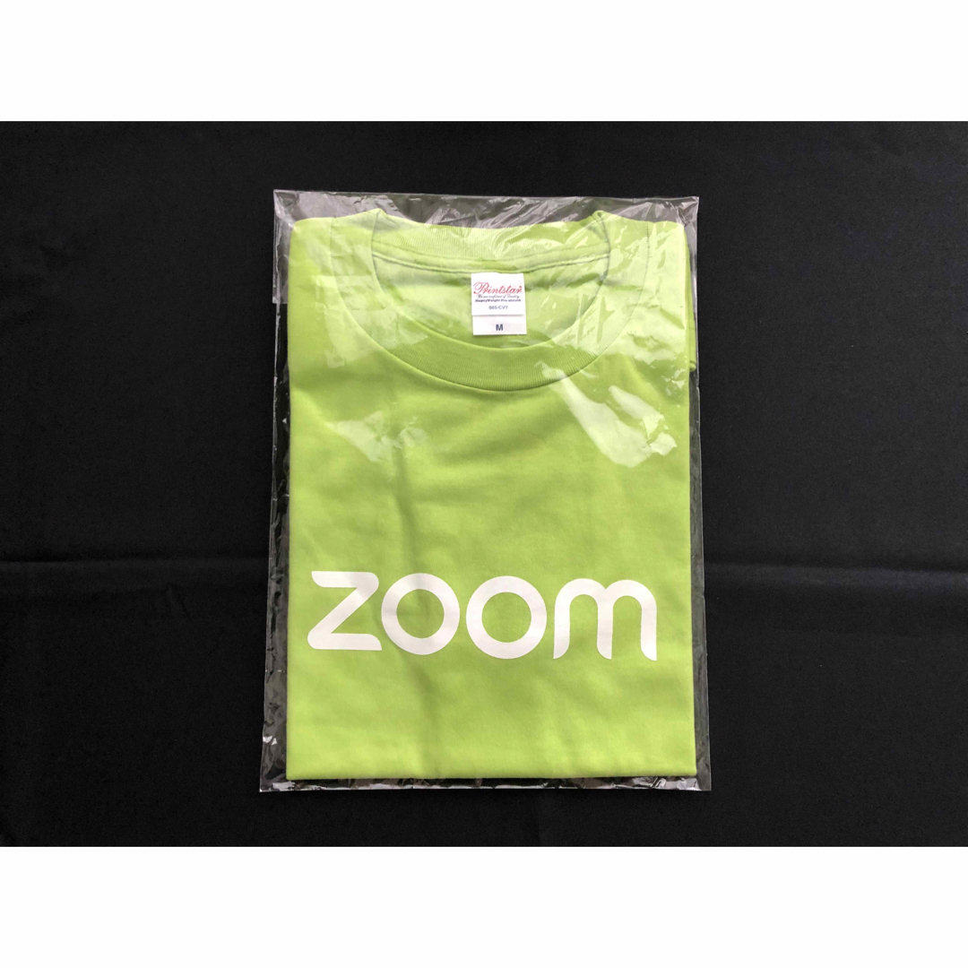 Zoom(ズーム)の【新品未使用・非売品】zoomロゴ入Tシャツ（男女兼用）・エコバッグ・団扇セット レディースのトップス(Tシャツ(半袖/袖なし))の商品写真