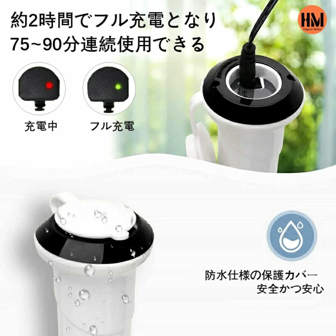 Hagure Muton バスポリッシャー コードレス 充電式 お風呂掃除 電動