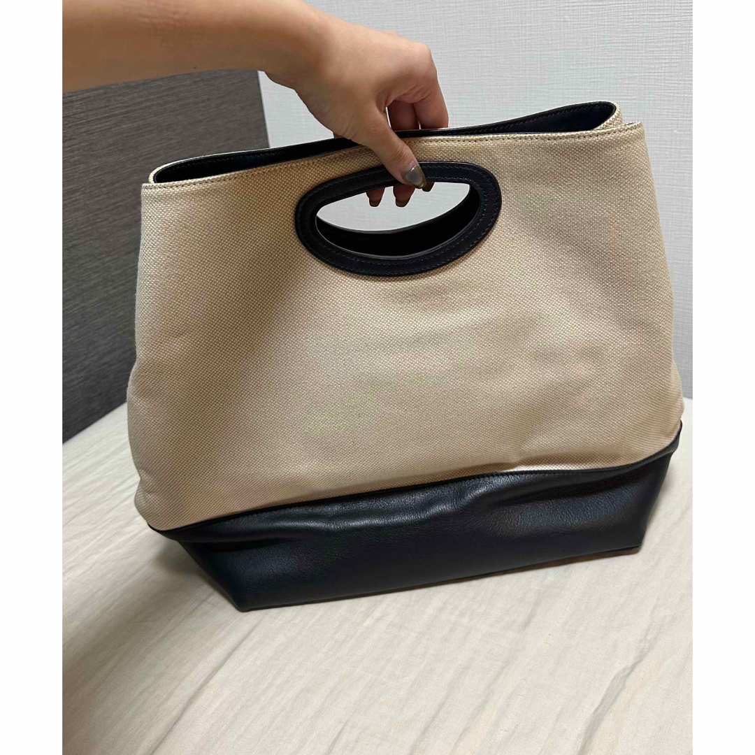 PELLICO(ペリーコ)のPELLICO ペリーコ　レザーキャンバスハンドバッグ レディースのバッグ(ハンドバッグ)の商品写真