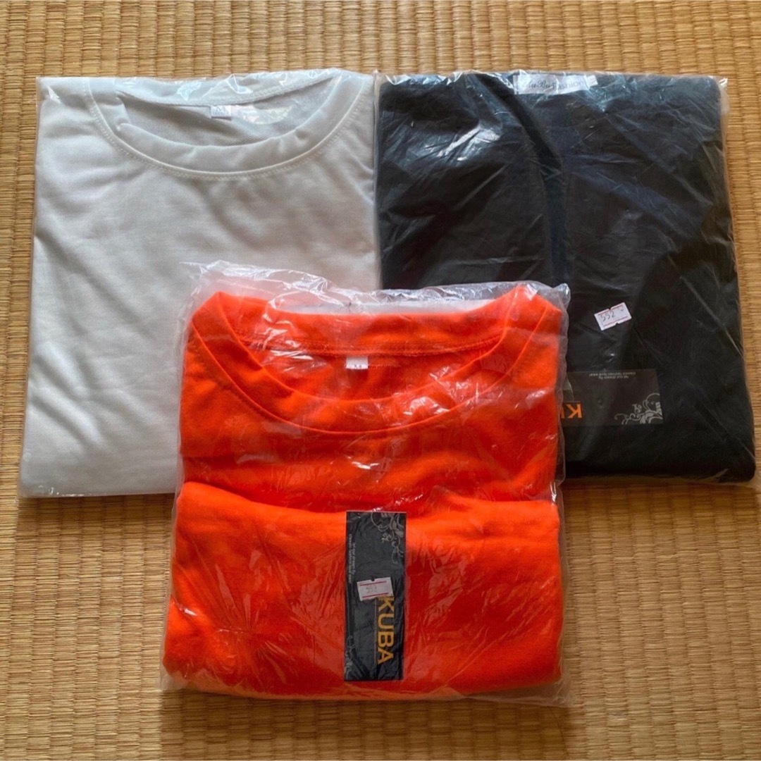 ロンT スケボー ダンス オルチャン 衣装 ストリート 黒 オレンジ 白 M メンズのトップス(Tシャツ/カットソー(七分/長袖))の商品写真