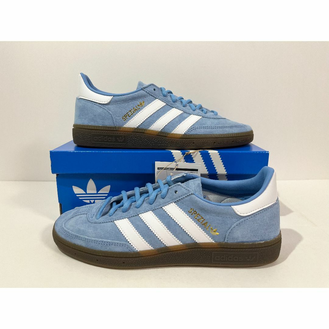 新品】23.5cm adidas HANDBALLSPEZIAL ライトブルー - スニーカー