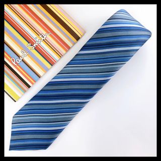 Paul Smith - ポールスミス ネクタイ ストライプ柄 ブルー系の通販 by