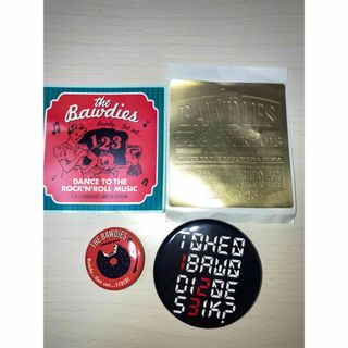 THE BAWDIES ステッカー　缶バッジ(ミュージシャン)