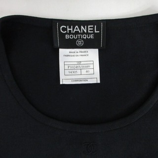 CHANEL - シャネル 90s 98P ヴィンテージ チビTシャツ ココマーク 黒