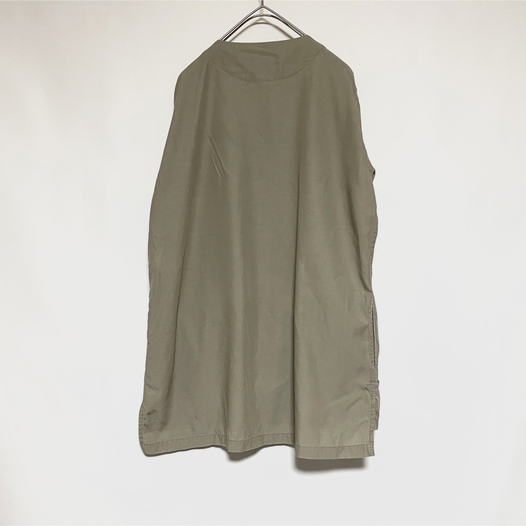 MONKEY TIME（UNITED ARROWS）(モンキータイム)の定価13200円 モンキータイム リヨセルブロードノーカラーハーフスリーブシャツ メンズのトップス(シャツ)の商品写真