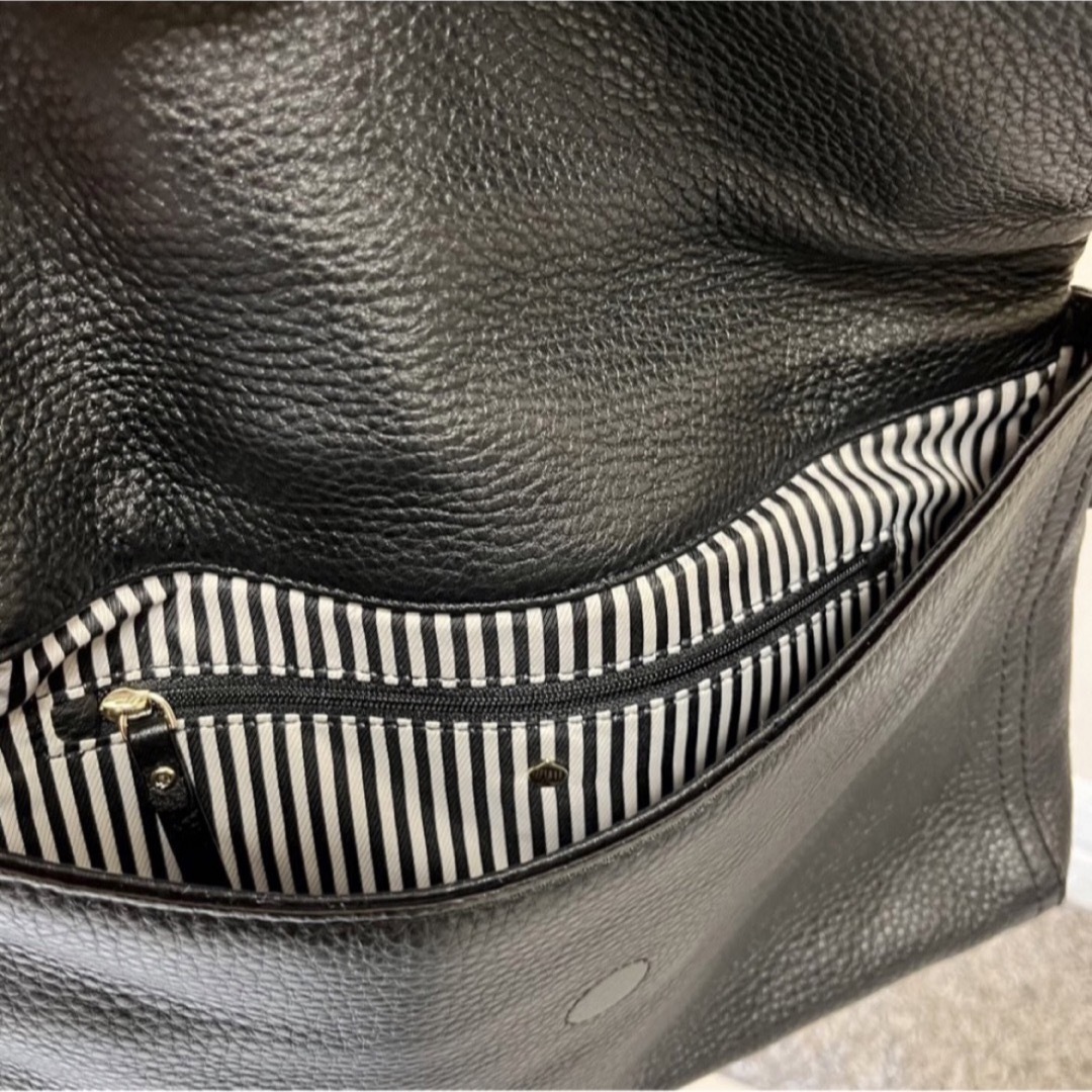 極美品!Kate Spade ケイトスペード 牛革 ショルダー バッグ 黒