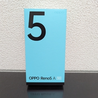 オッポ(OPPO)のOPPO Reno5A アイスブルー 128GB　esim対応　5Gスマホ(スマートフォン本体)