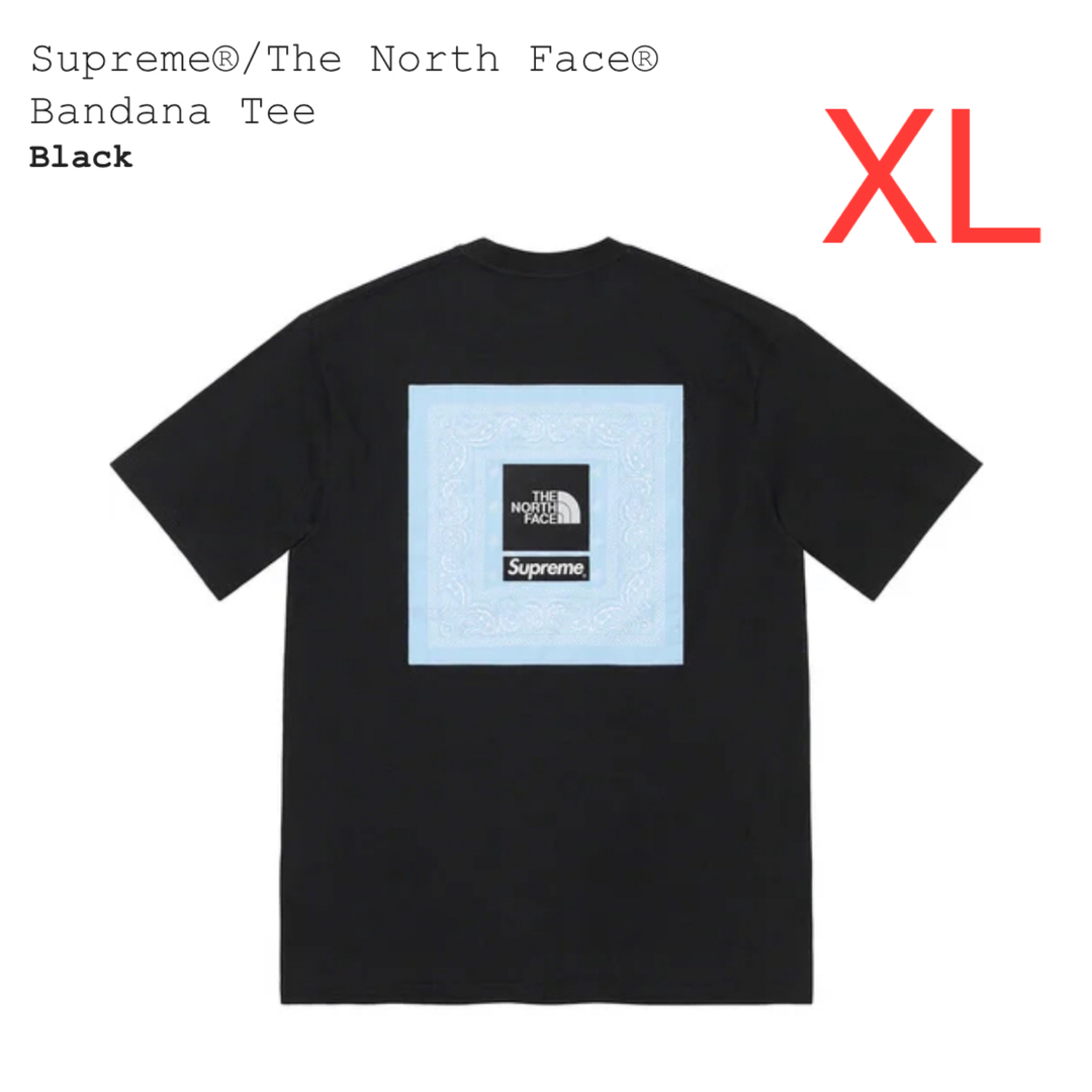 【黒XL】Supreme The North Face Bandana Tee