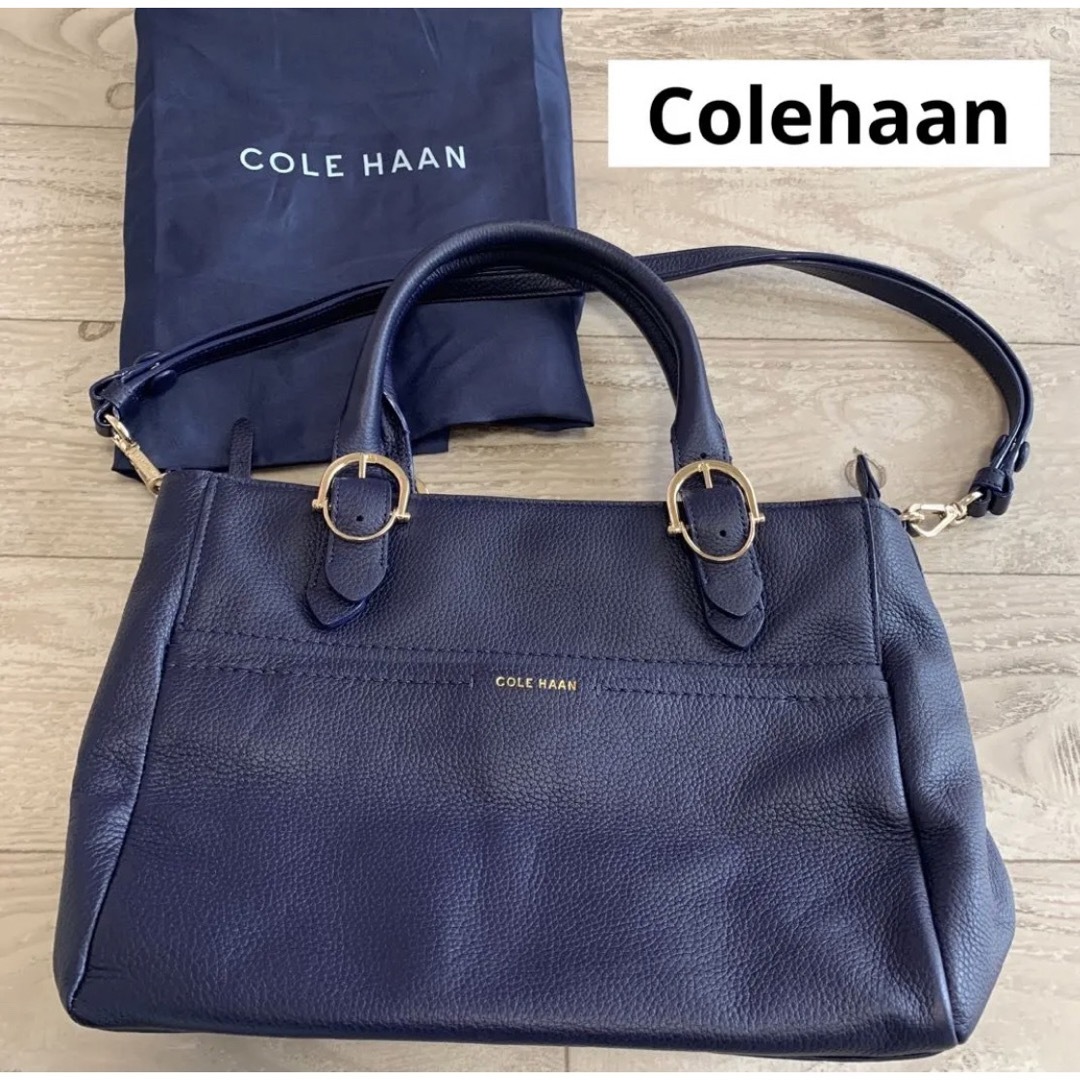 コールハーン Colehaan バッグ ネイビーブルー