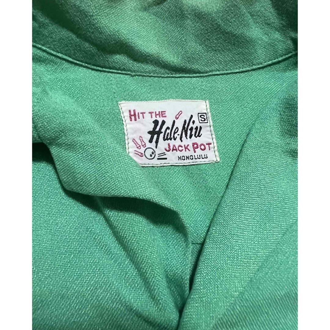 50s〜　HIT THE HALE-NIU JACKPOT ボーリングシャツ　夏 メンズのトップス(シャツ)の商品写真