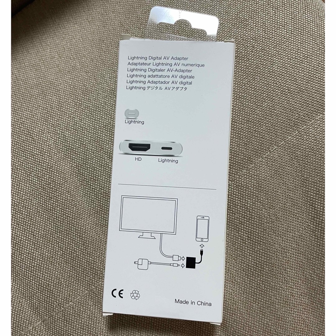 L8-3SE ライトニング デジタルAVアダプター スマホ/家電/カメラのテレビ/映像機器(映像用ケーブル)の商品写真