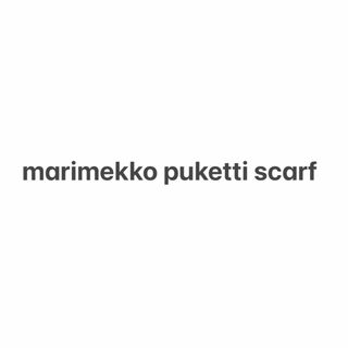 マリメッコ(marimekko)のmarimekko puketti scarf(バンダナ/スカーフ)