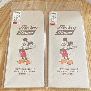 ディズニー(Disney)の【新品未使用】ディズニー　ミッキーマウス　和紙　ポチ袋　6枚入り　2点セット♪(カード/レター/ラッピング)