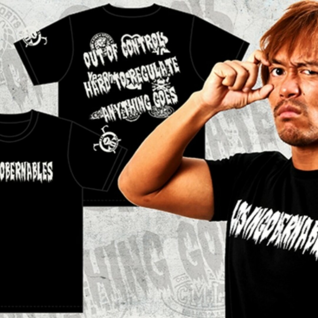 新品　新日本プロレス　初期モデルロスインゴロゴ Tシャツ　Ｌ　内藤哲也　G1優勝