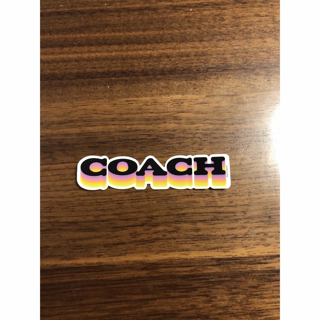 COACH(コーチ)のcoach ロゴステッカー エンタメ/ホビーのコレクション(ノベルティグッズ)の商品写真