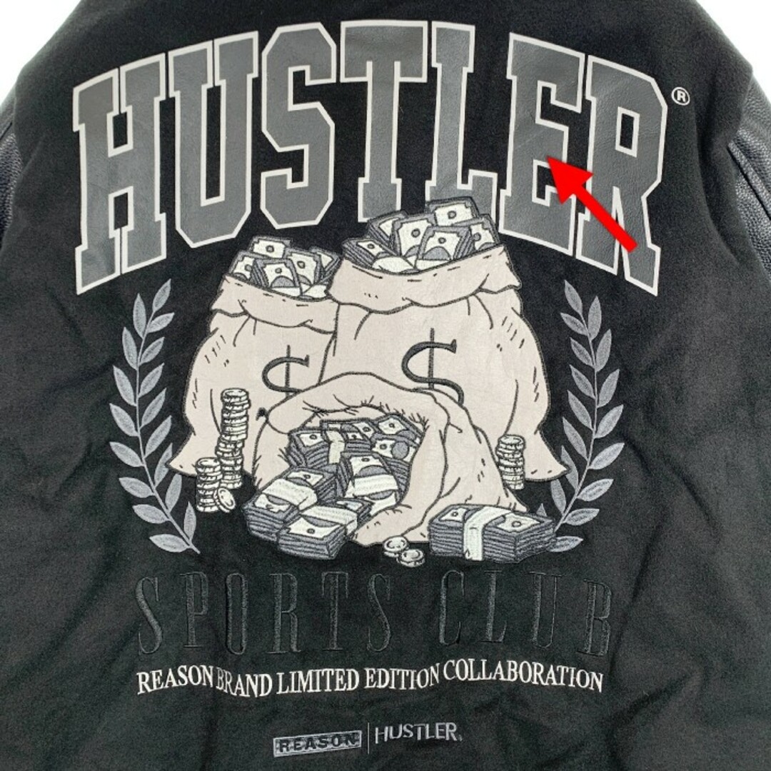 リーズン HUSTLER VARSITY JACKET ウール スタジャン 6