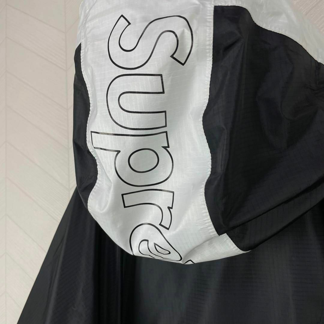 希少 19SS supreme ナイロンジャケット フーディ フードロゴ 黒-