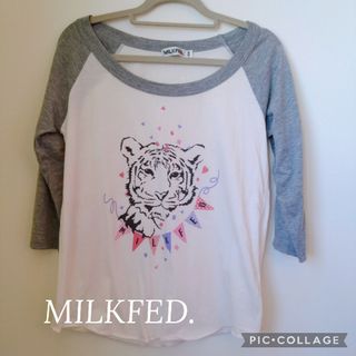 ミルクフェド(MILKFED.)のMILKFED.  ラグランTシャツ 七分袖(Tシャツ(長袖/七分))