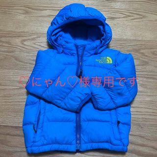 ザノースフェイス(THE NORTH FACE)のThe NorthFace   80サイズ　ダウンジャケット　青　美品(ジャケット/コート)