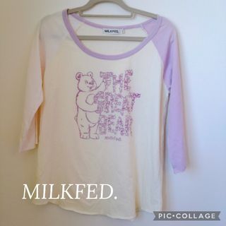 ミルクフェド(MILKFED.)のMILKFED.  ラグランTシャツ  七分袖(Tシャツ(長袖/七分))