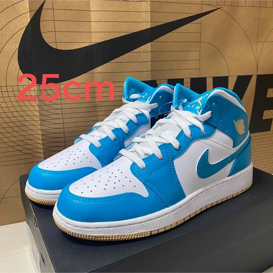 25cm AIR JORDAN 1 MID (GS) - スニーカー