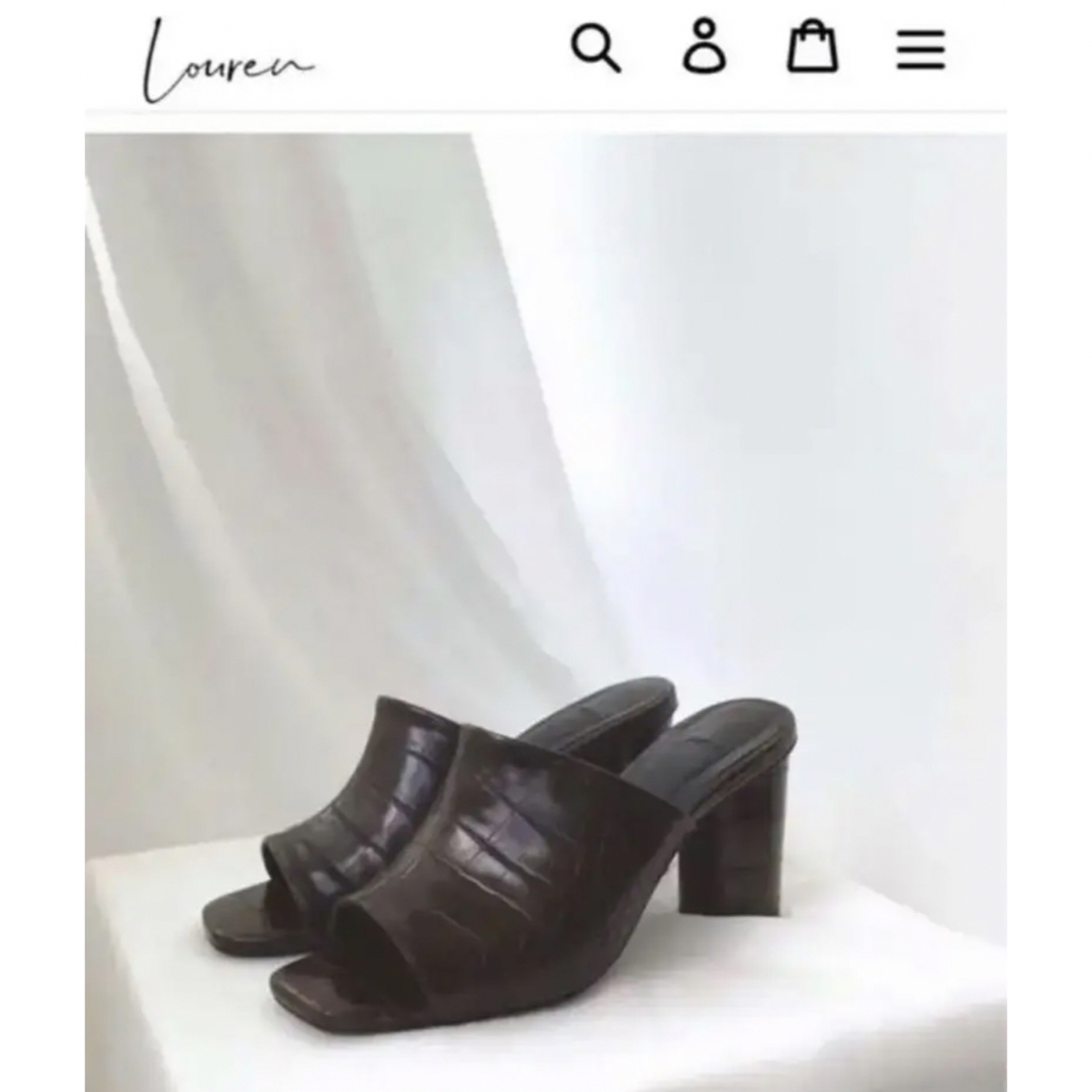 louren original square toe mule