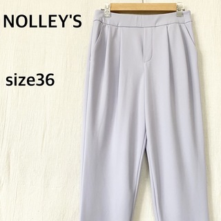 ノーリーズ(NOLLEY'S)のNOLLEY'S ノーリーズ　パープル　ゴムウエスト　パンツ　美品(カジュアルパンツ)