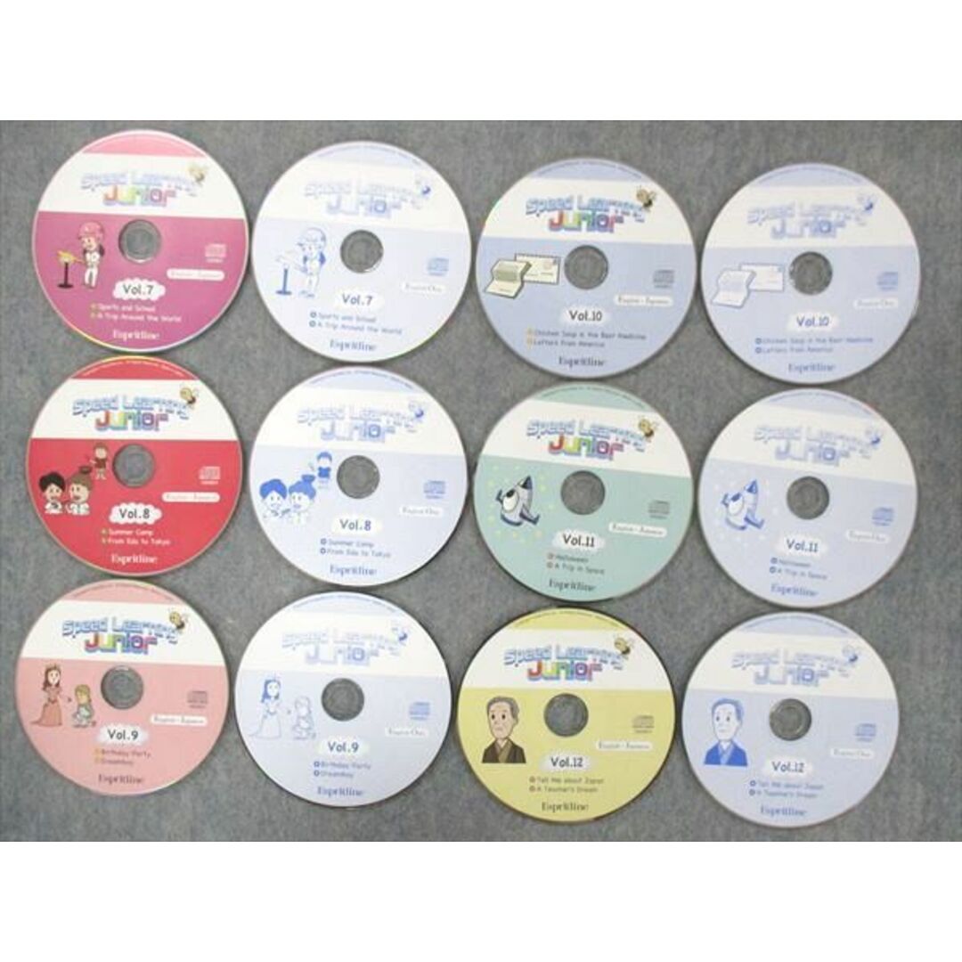 UK13-006 エスプリライン スピードラーニングジュニア/Speed Learning Junior 第1~12巻 計12冊 CD27枚付 00R2D