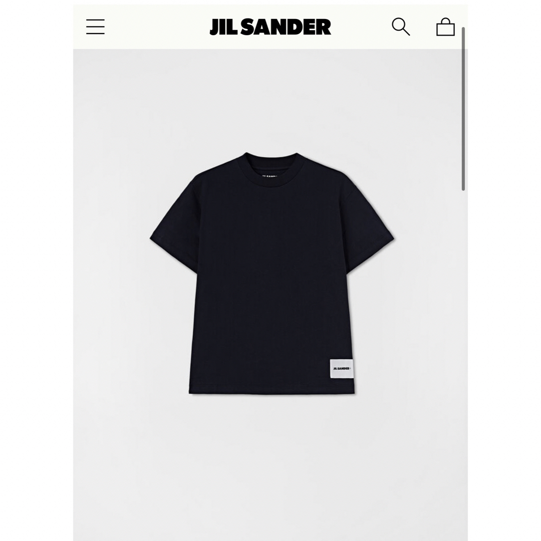 Jil Sander(ジルサンダー)のジルサンダーパックTシャツ ブラック レディースのトップス(Tシャツ(半袖/袖なし))の商品写真
