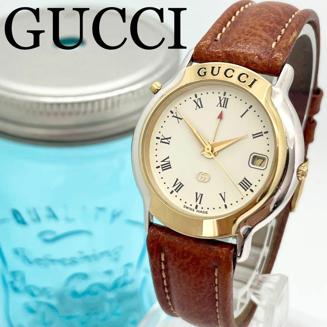 Gucci - 230 【美品】GUCCI グッチ時計 メンズ腕時計 ヴィンテージ