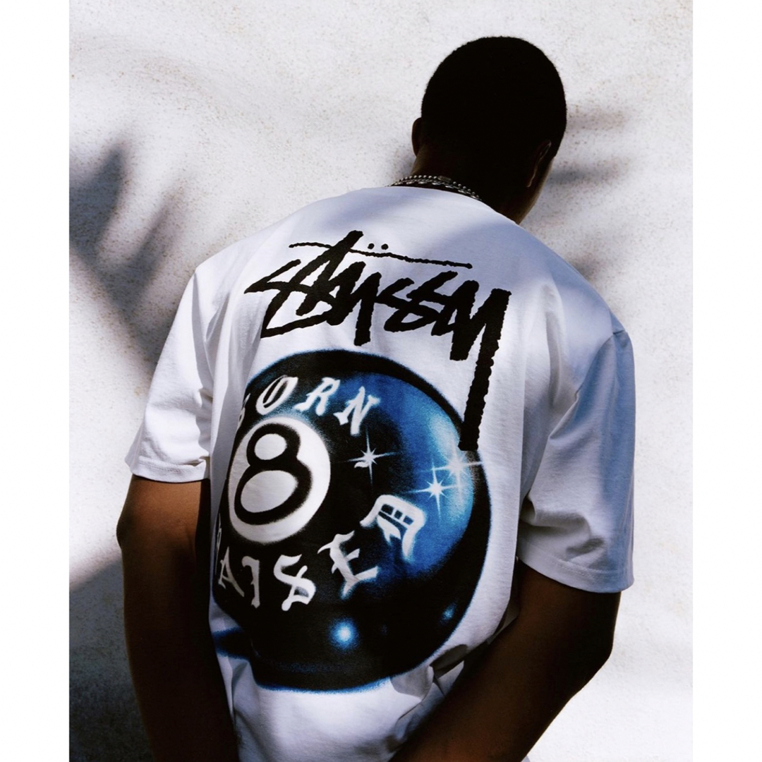 stussy BORN X RAIZED 8BALL TEEkolor