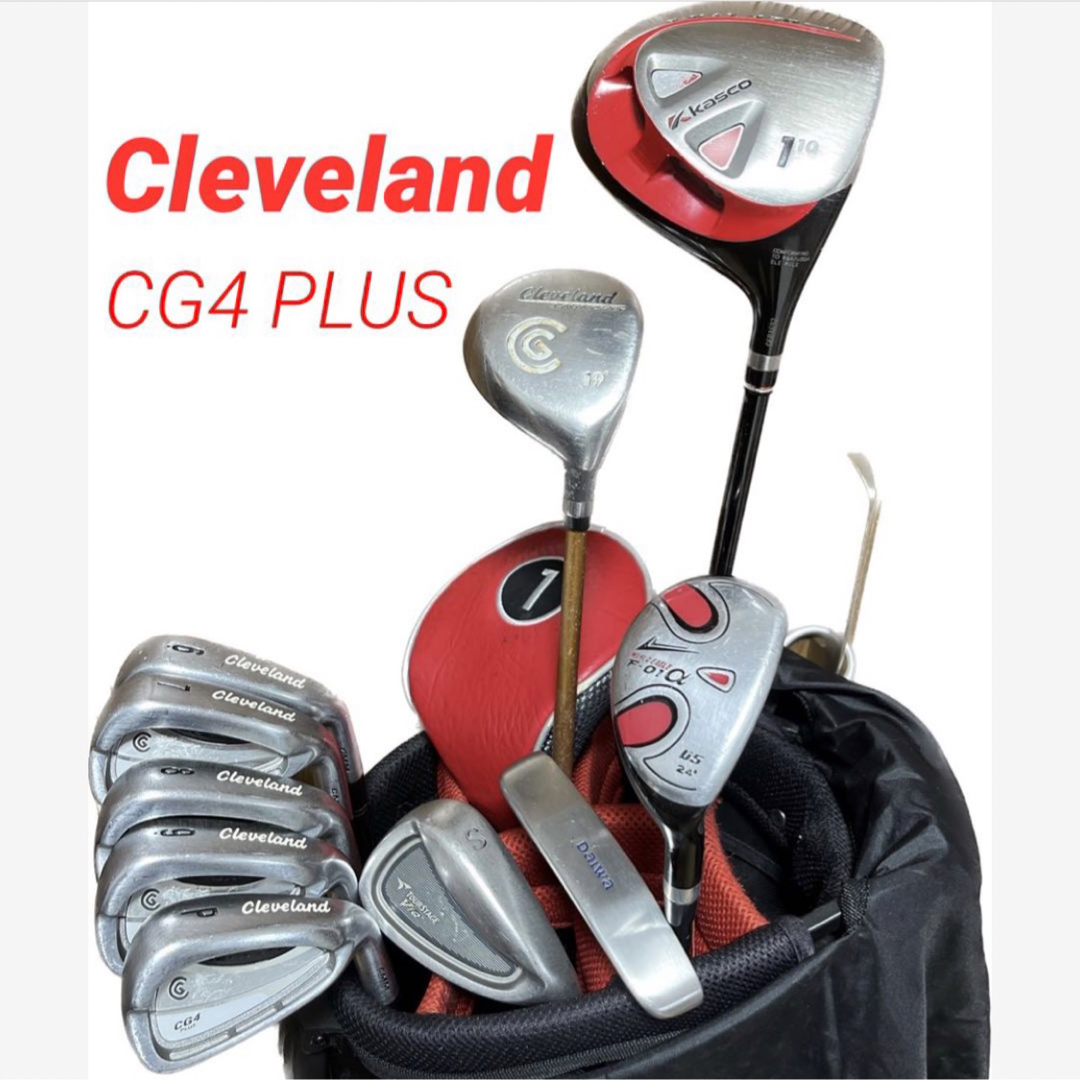 【Cleveland】ゴルフクラブ10本 フルセット キャディバッグ等おまけ多数