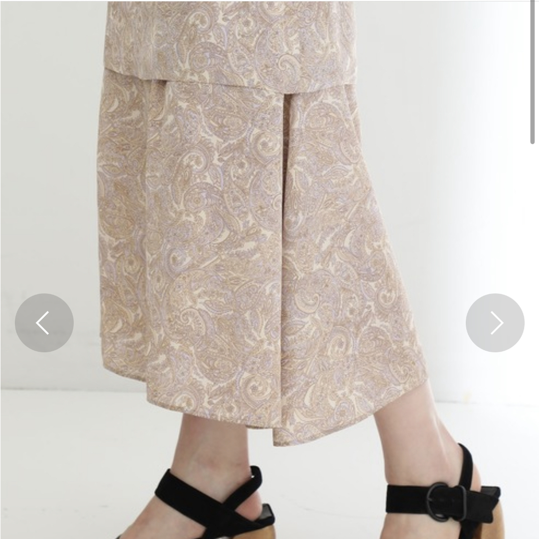 STUDIOUS(ステュディオス)のSTUDIOUS ペイズリーレイヤードフレアスカート レディースのスカート(ロングスカート)の商品写真