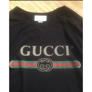 グッチ(Gucci)の最終値下げ　正規店購入GUCCI ロゴ オーバーサイズ Tシャツ Mサイズ　 (Tシャツ/カットソー(半袖/袖なし))