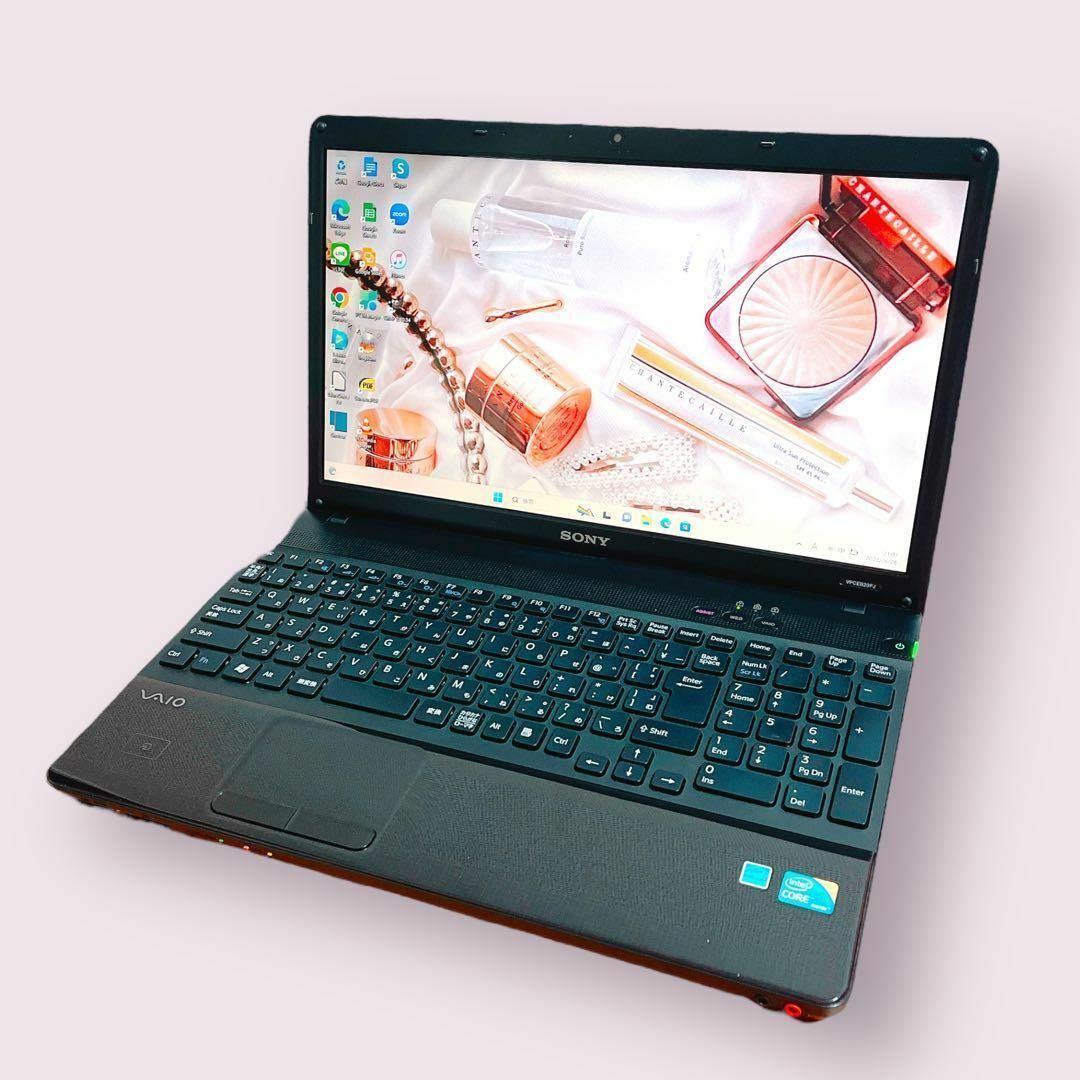 Core i5⭐️vaio✨SSD⭐️カメラ付き 黒ノートパソコン PC バイオ-